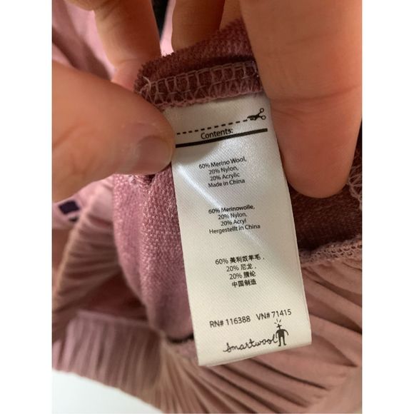 SmartWool 1/2 Zip Pullover Sweatshirt Merino Wool pink Women's size medium - Picture 4 of 10